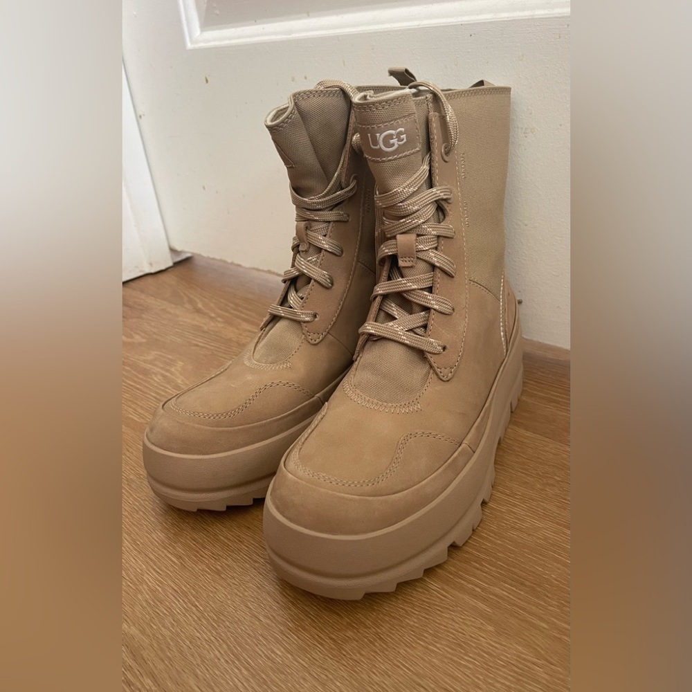 Ugg Lug Platform Lace-Up Combat Boot - image 1